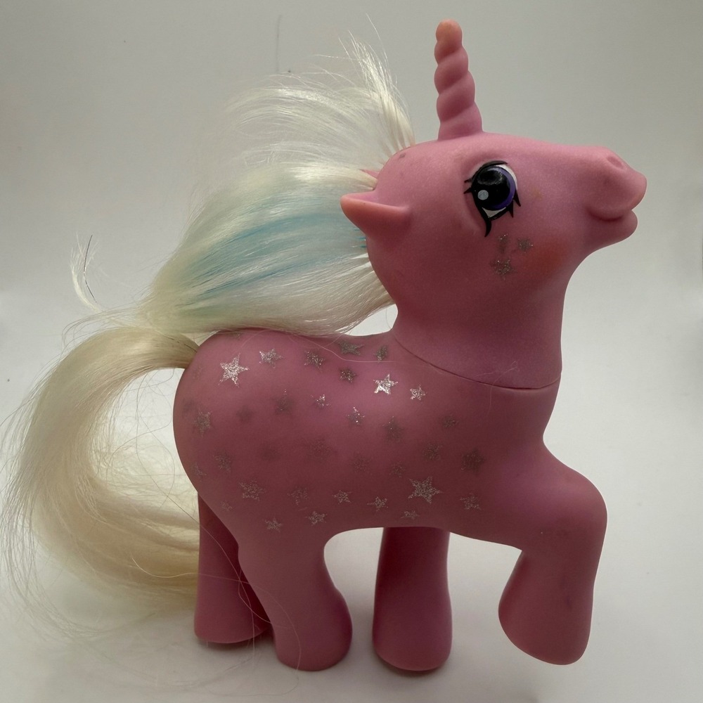 Vintage My Little Pony 1987 G1 Pink Unicorn Twice as Fancy Milky Way